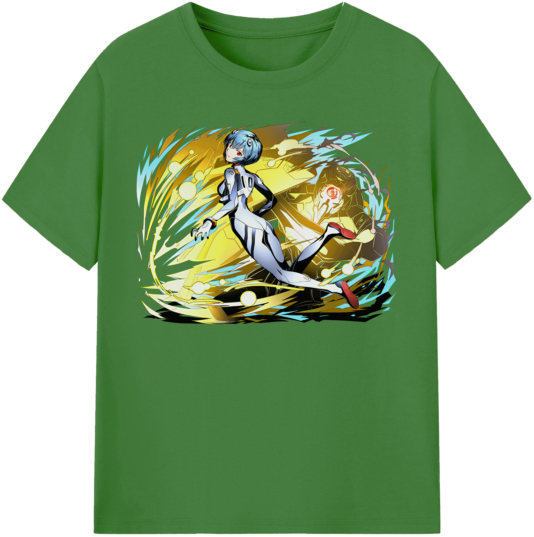 （画像用） EVA 新世紀エヴァンゲリオン レディースカジュアルプリントTシャツ（綿100％）